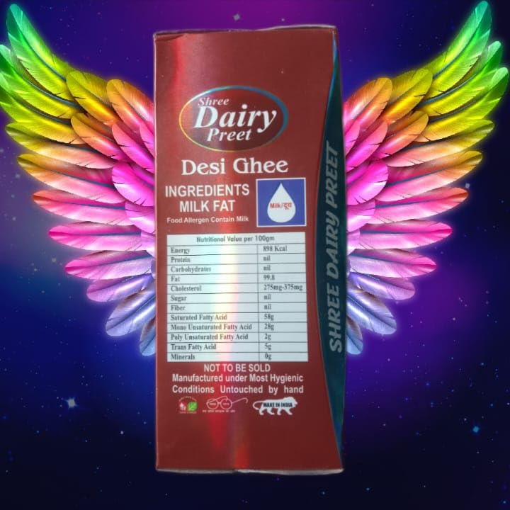 Organic Pure Desi Ghee By Shree Dairy Preet | Homemade Healthy Fresh Ghee For Better Digestion & Immunity | (1 Litr) 33.8 Ounce | Box Pack - Image 5
