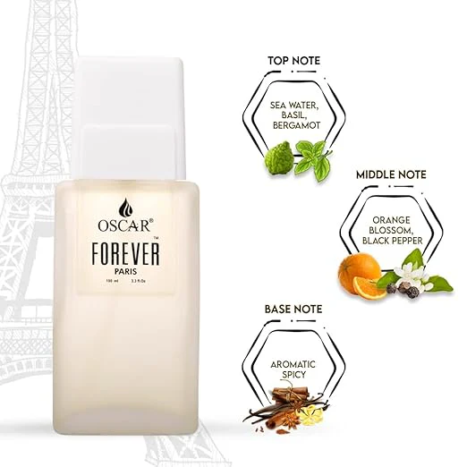 Oscar Forever White Eau De Perfume Body Spray 100ml 3.4 Fl.oz. For Men - Image 4