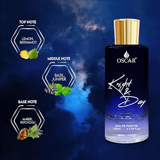 Oscar Knight & Day Perfume 100ml 3.4 Fl.oz. | Notes Of Amber & Patchouli | Premium Luxury Perfume | Long Lasting | Fresh Fragrance | Edp | Unisex - Image 3