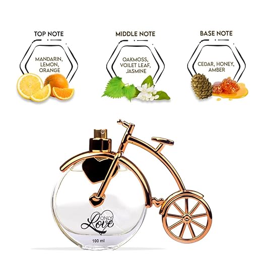Oscar Only Love Perfume Spray 100ml 3.4 Fl.oz. For Women & Girls | Citrus Fresh Fragrance - Image 5