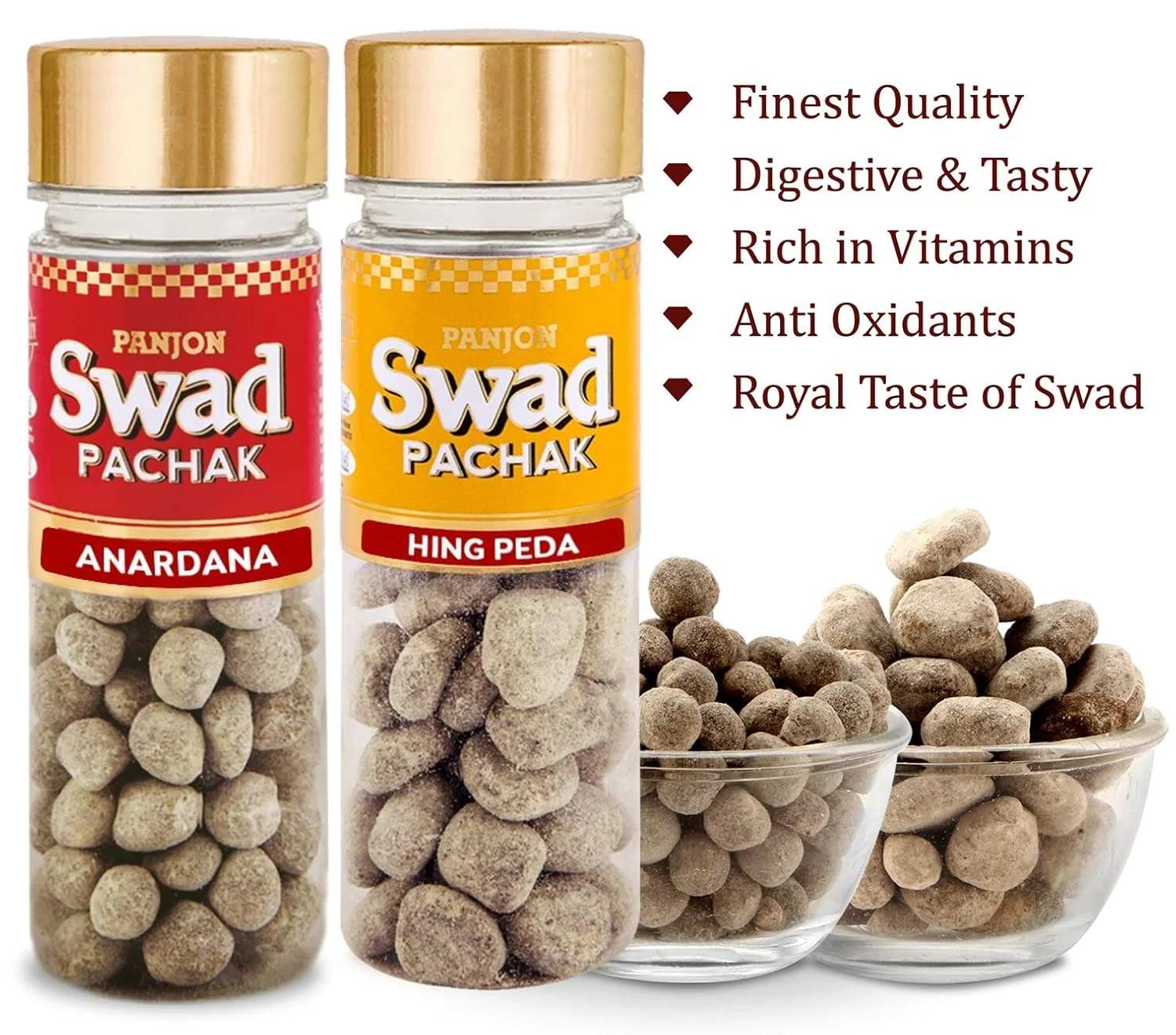 Panjon Swad Anardana & Hing Peda Pachak (Mukhwas Mouth Fresheners) 500gm, (250gm *2) - Image 2