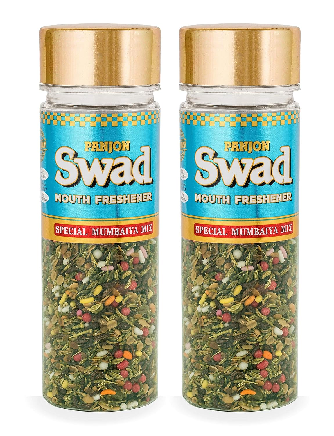Panjon Swad Mumbaiya Mix Mukhwas 260gm, (130gm *2 Bottles) | Perfect For After-Meal Snack