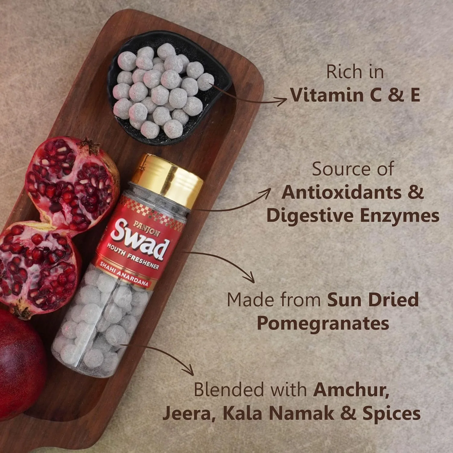 Panjon Swad Pachak Anardana & Khatta Mitha Aam 260gm, (130gm *2 Bottle) - Image 2