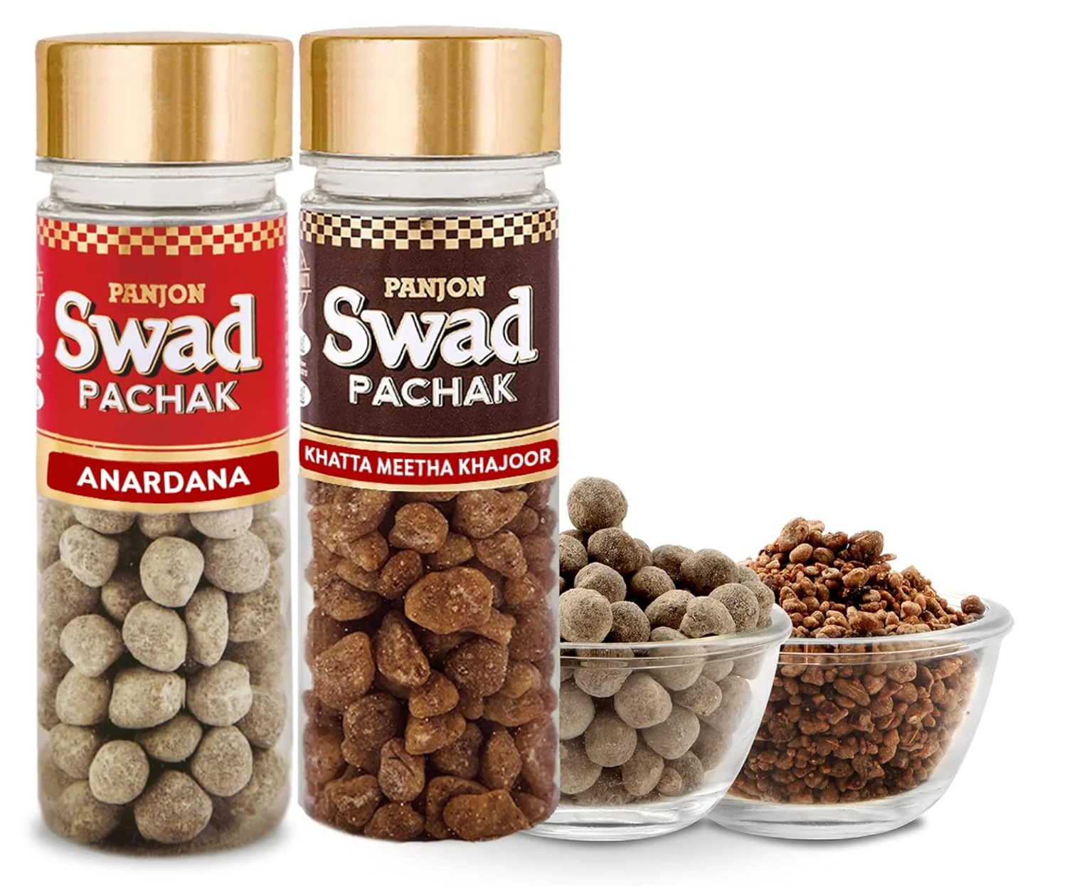 Panjon Swad Pachak Anardana & Khatta Mitha Khajoor 260gm, (130gm *2) Bottle