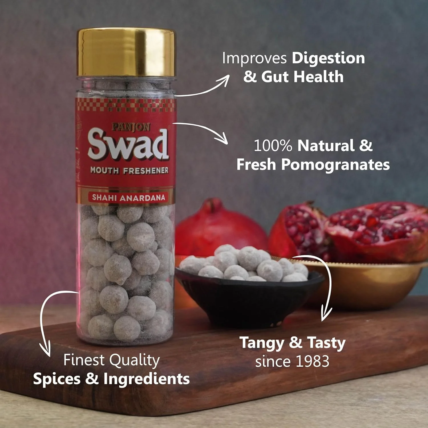 Panjon Swad Pachak Jeera Goli & Anardana 540gm, (270gm, 2) | Bottle Pack - Image 3