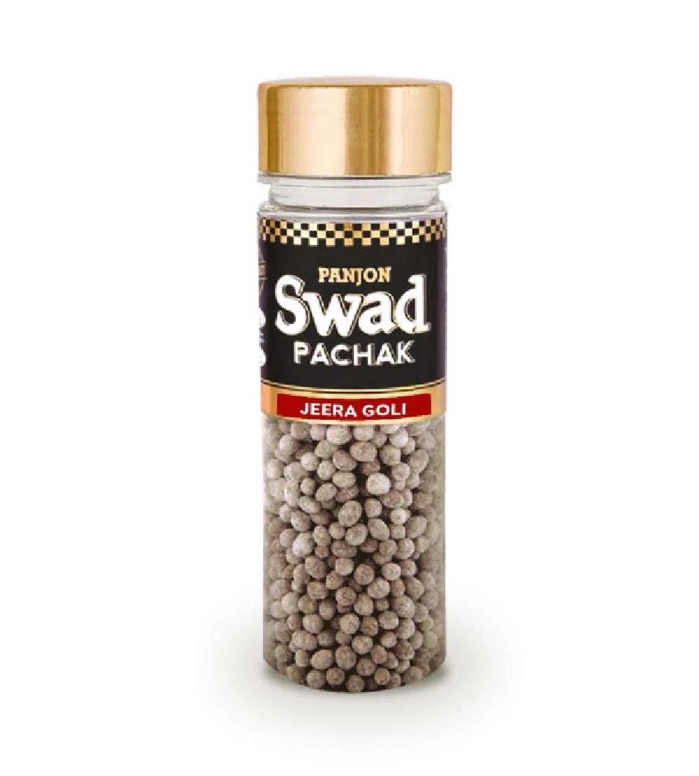 Panjon Swad Special Jeera Goli Pachak Digestive Mouth Freshener 140gm, (Bottle)