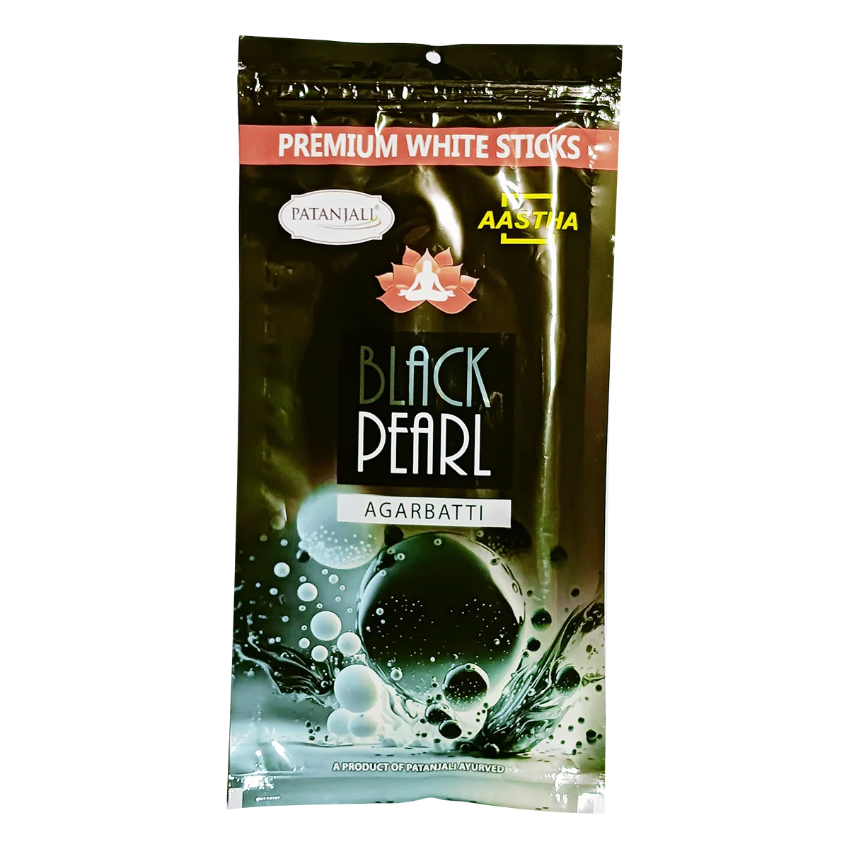Patanjali Aastha Agarbatti W Stick Blackpearl, New, With Soothing & Long Lasting Aroma | 110gm