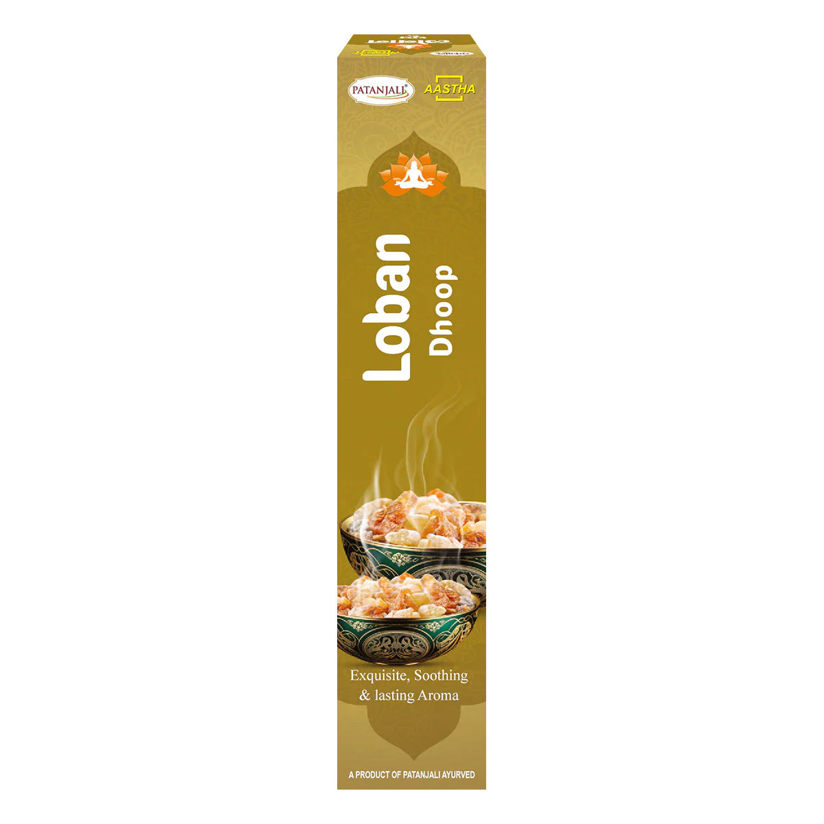 Patanjali Aastha Loban Dhoop, 1 N, With Exquisite, Soothing & Long Lasting Aroma | 40gm