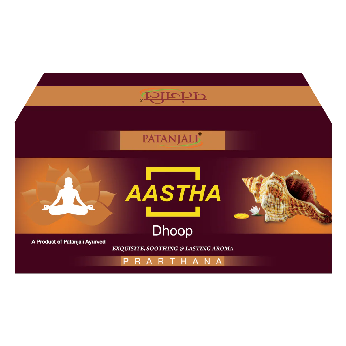 Patanjali Aastha Prarthana Dhoop,10 Stick, With Exquisite, Soothing & Long Lasting Aroma | 50gm