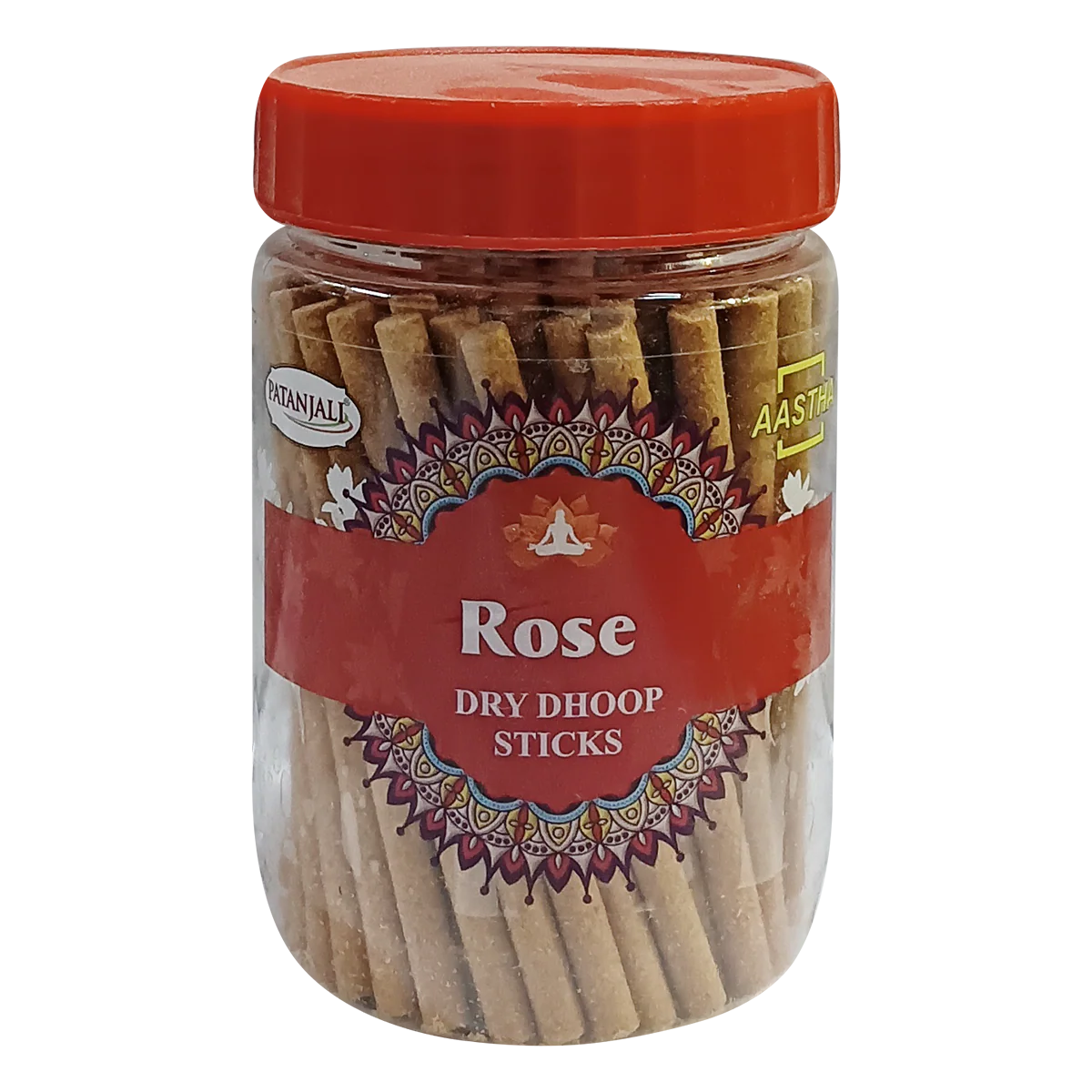 Patanjali Aastha Rose Dry Dhoop Stick, With Exquisite, Soothing & Long Lasting Aroma | 200gm