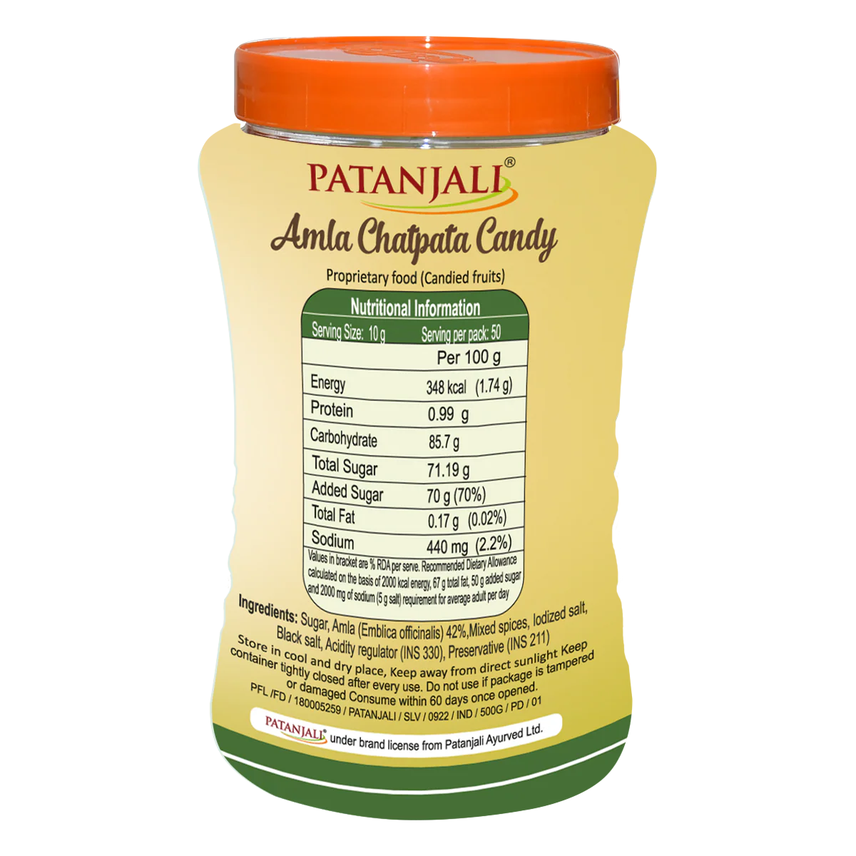 Patanjali Amla Chatpata Candy 500gm - Image 3