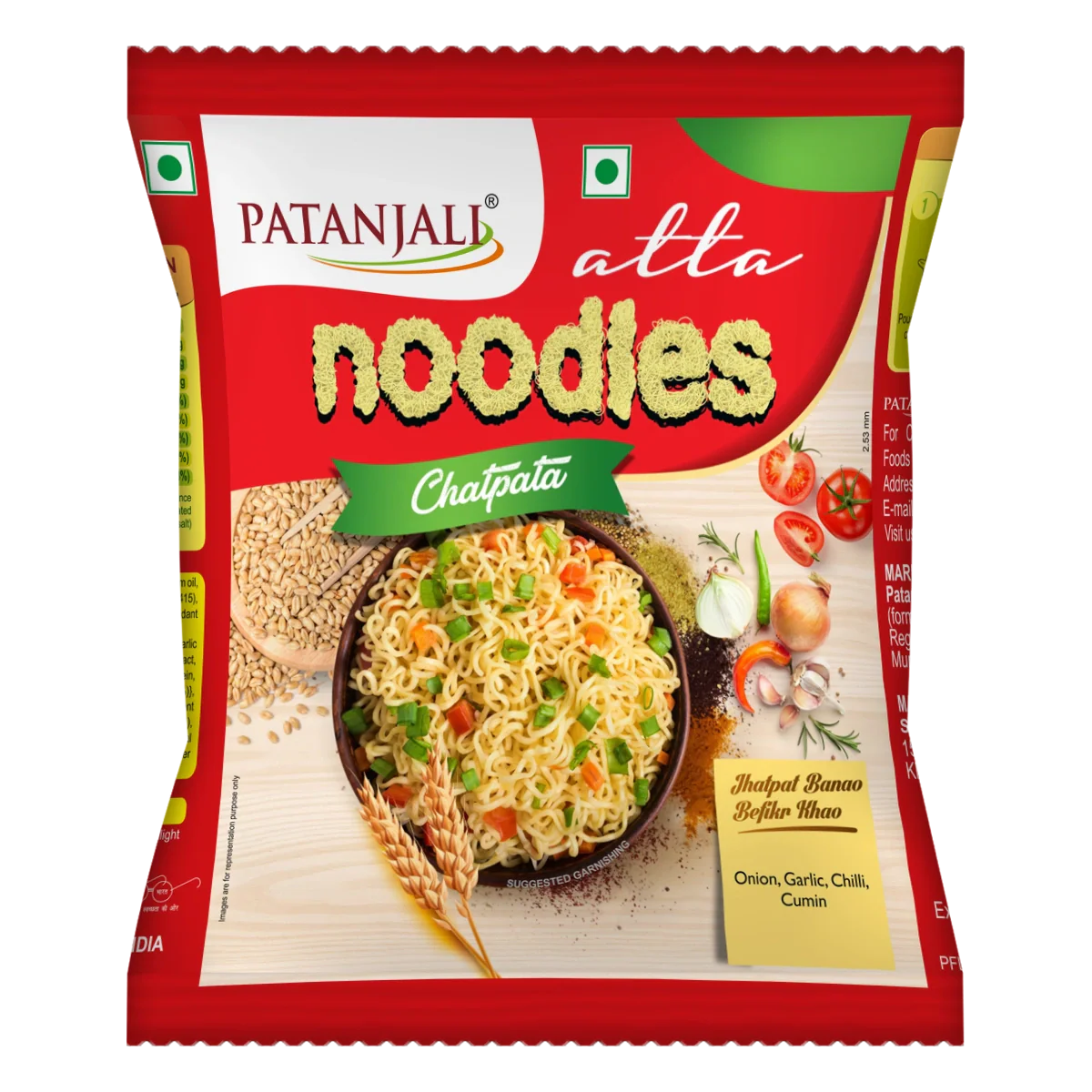 Patanjali Atta Noodles Chatpata 60gm