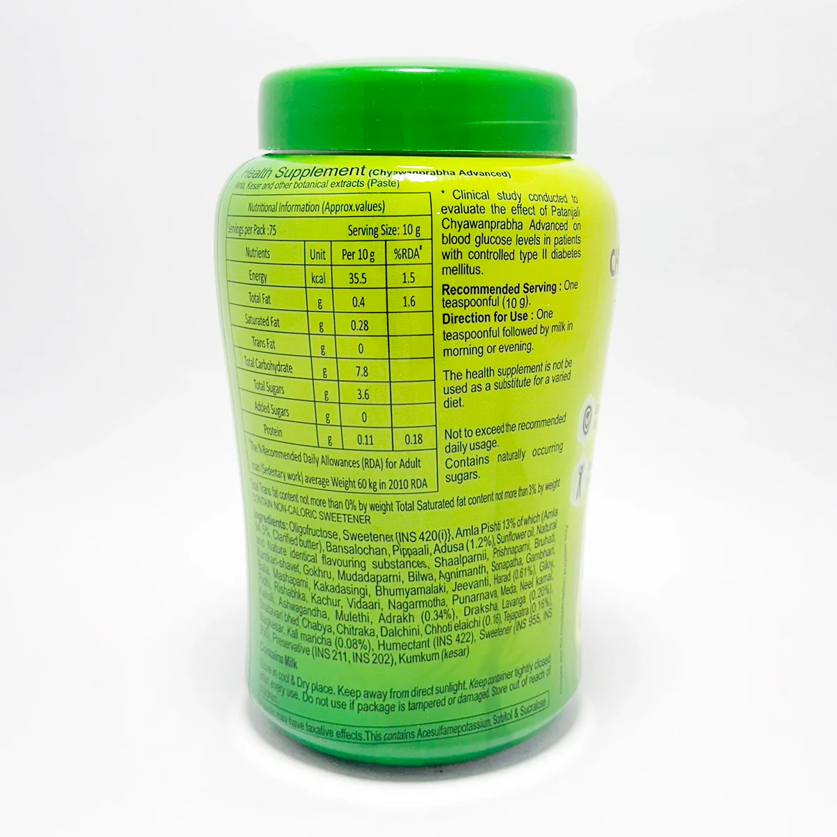 Patanjali Chyawanprabha Advance No Added Sugar 750gm - Image 2