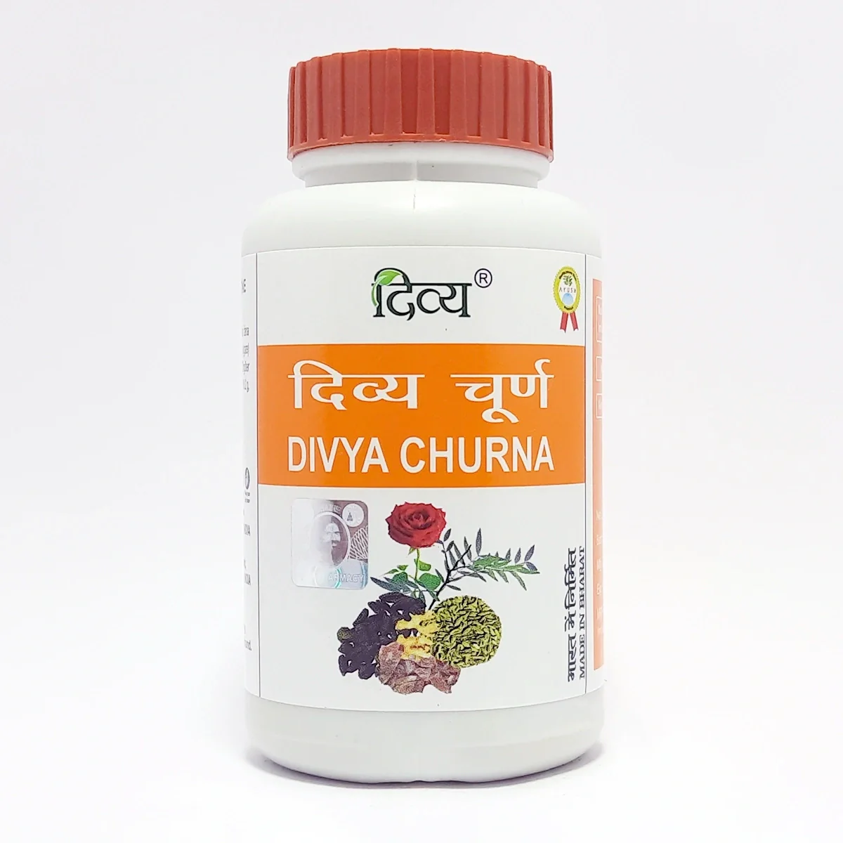 Patanjali Divya Churna, With Gulab (Rosa Centifolia), Kala Dana (Shuddh) (Ipomoea Nil) 100gm