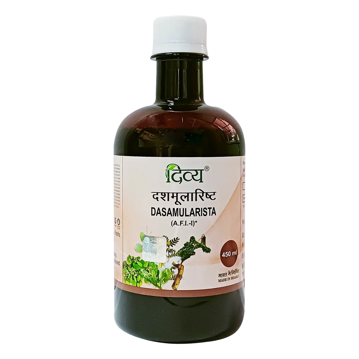 Patanjali Divya Dashmularishta, With Tejpatra, Pippali, Nagakesar, Kasturi, Kataka, | 450ml