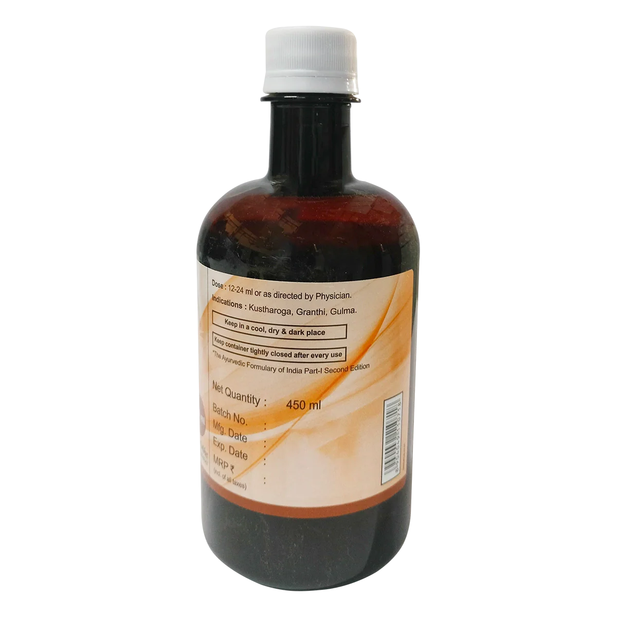 Patanjali Divya Khadirarista, With Khadira, Devadaru, Bakuci, Daruharidra, Haritaki, | 450ml - Image 3