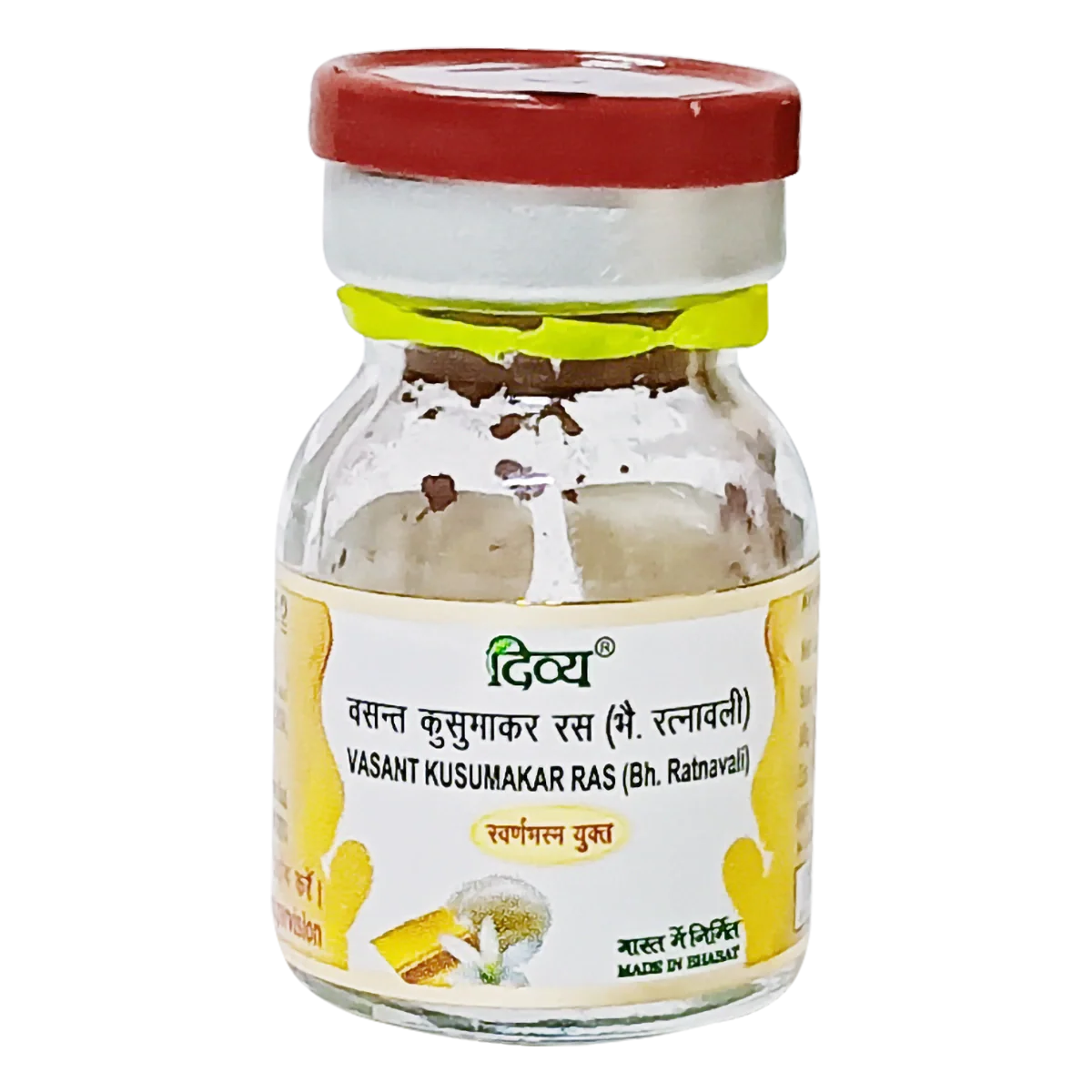 Patanjali Divya Vasant Kusumakar Ras, With Swarn Bhasma, Rajat Bhasma, | 1gm, Pack Of 1