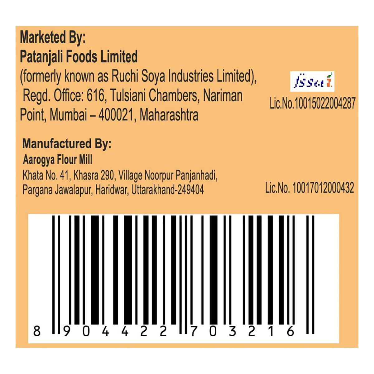 Patanjali Extra Fibre Atta 1kg - Image 4