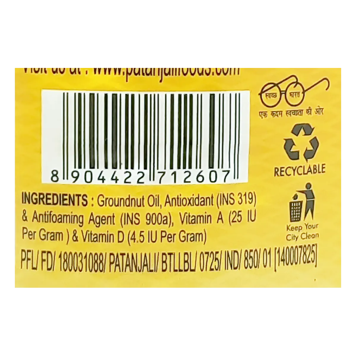 Patanjali Groundnut Oil 1liter - Image 4