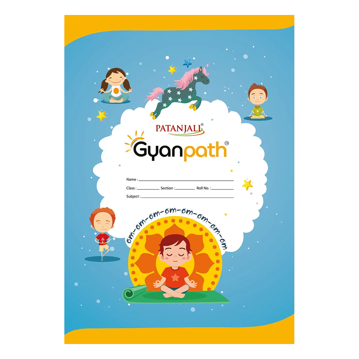 Patanjali Gyanpath Notebook (16.5x23.5cm) Multi Design, 172pages Square, Pack Of 1 - Image 4