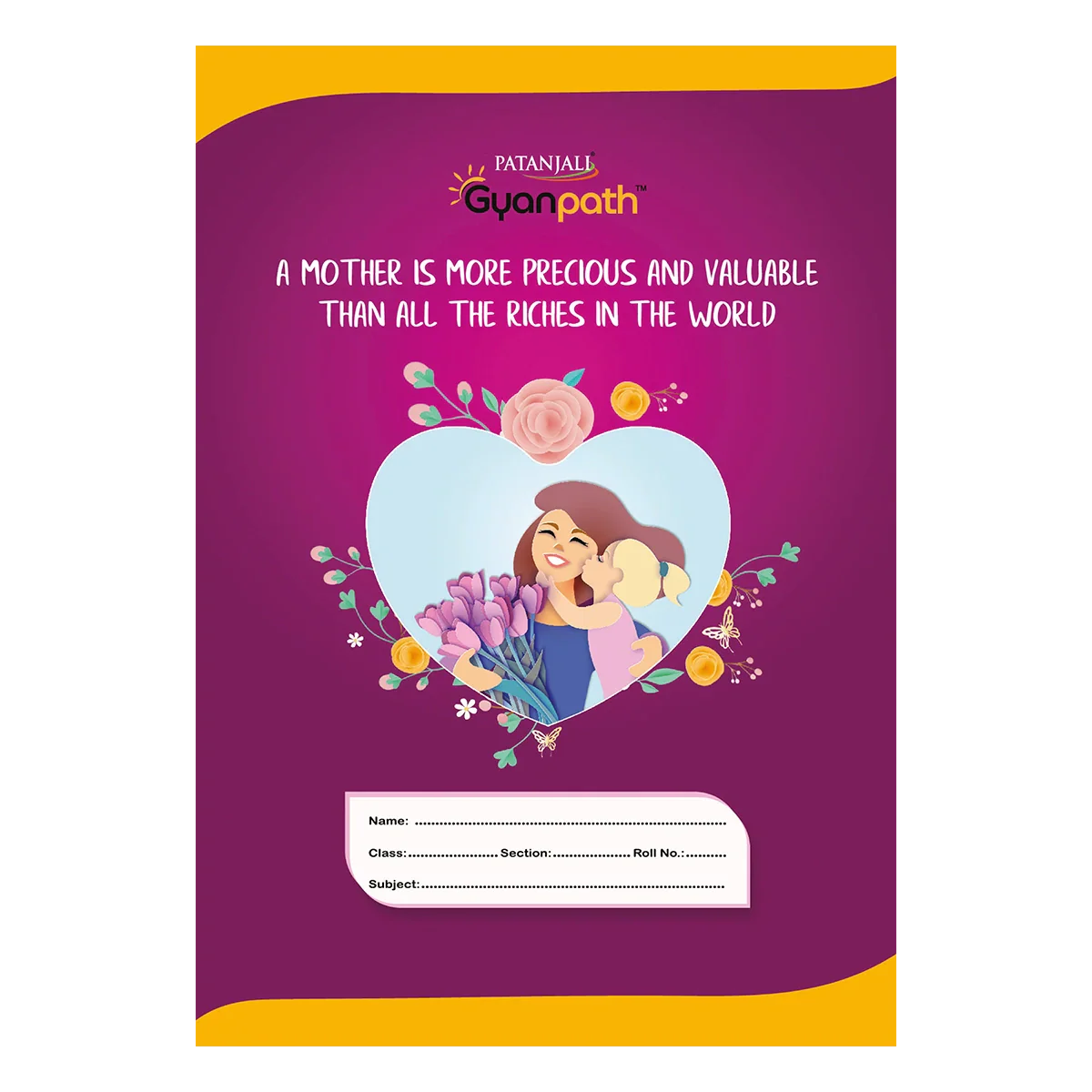 Patanjali Gyanpath Notebook (16.5x23.5cm) Multi Design, 172pages Square, Pack Of 1 - Image 5