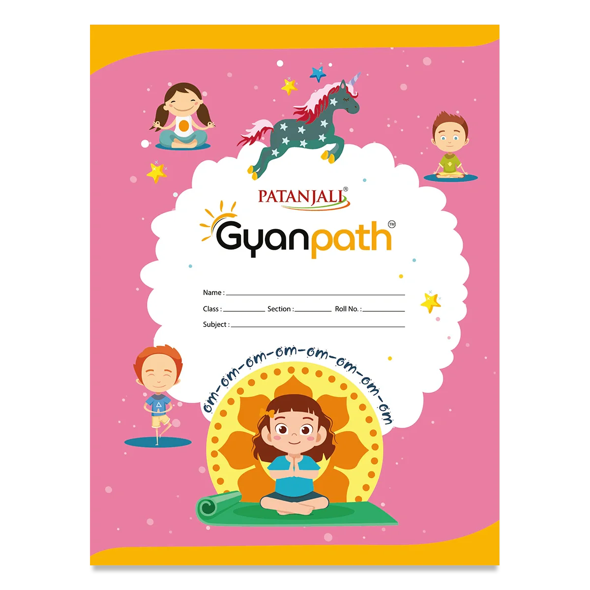 Patanjali Gyanpath Notebook (18x24 Cm) Multi Design 76pages Single Line, Pack Of 1 - Image 2