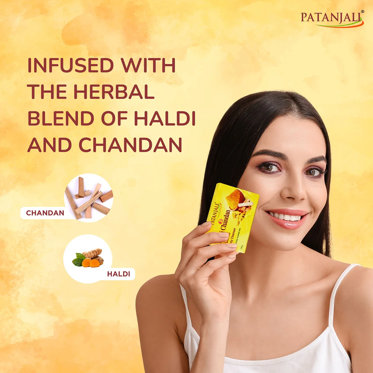 Patanjali Haldi Chandan Kanti Body Cleanser 150g Pack Of 4,With Nourishing & Hydrating Skin, 600gm - Image 6