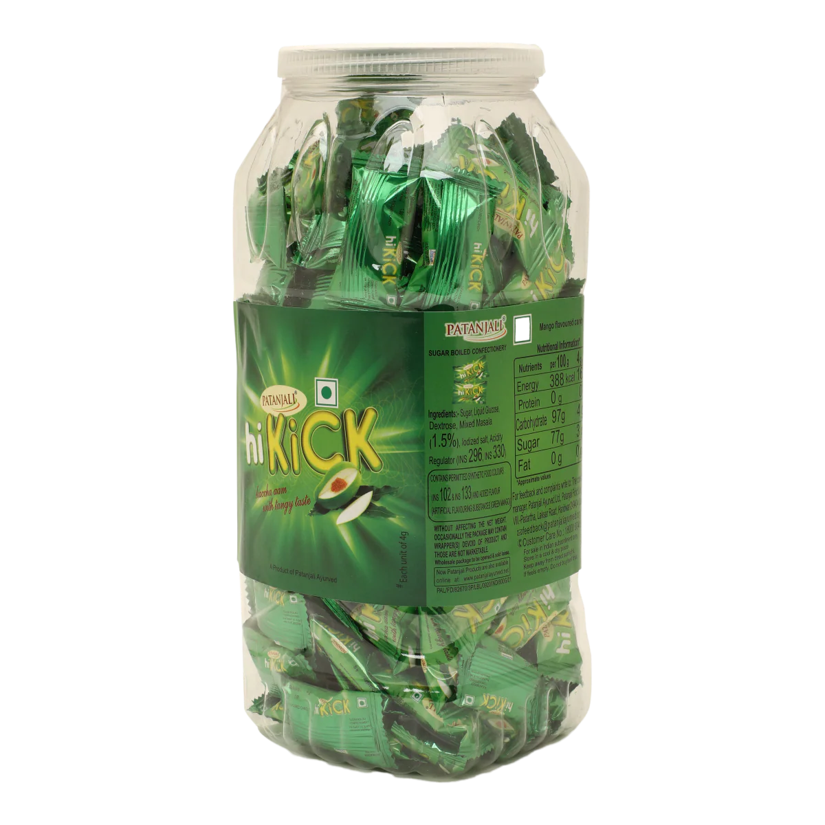 Patanjali Hikick Candy - Kacha Aam (Jar) 600gm - Image 5