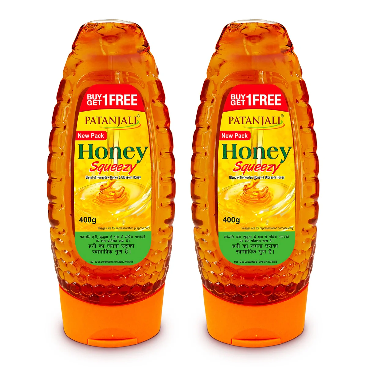 Patanjali Honey Squeeze - 400 G (1+1 Combo) 800gm