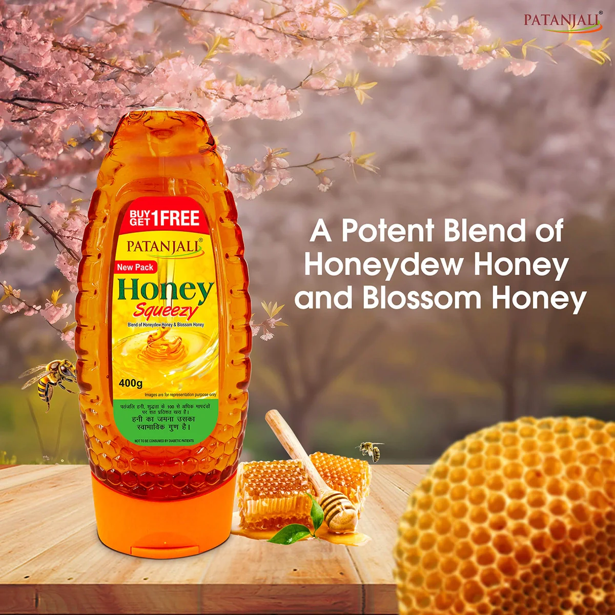 Patanjali Honey Squeeze - 400 G (1+1 Combo) 800gm - Image 6