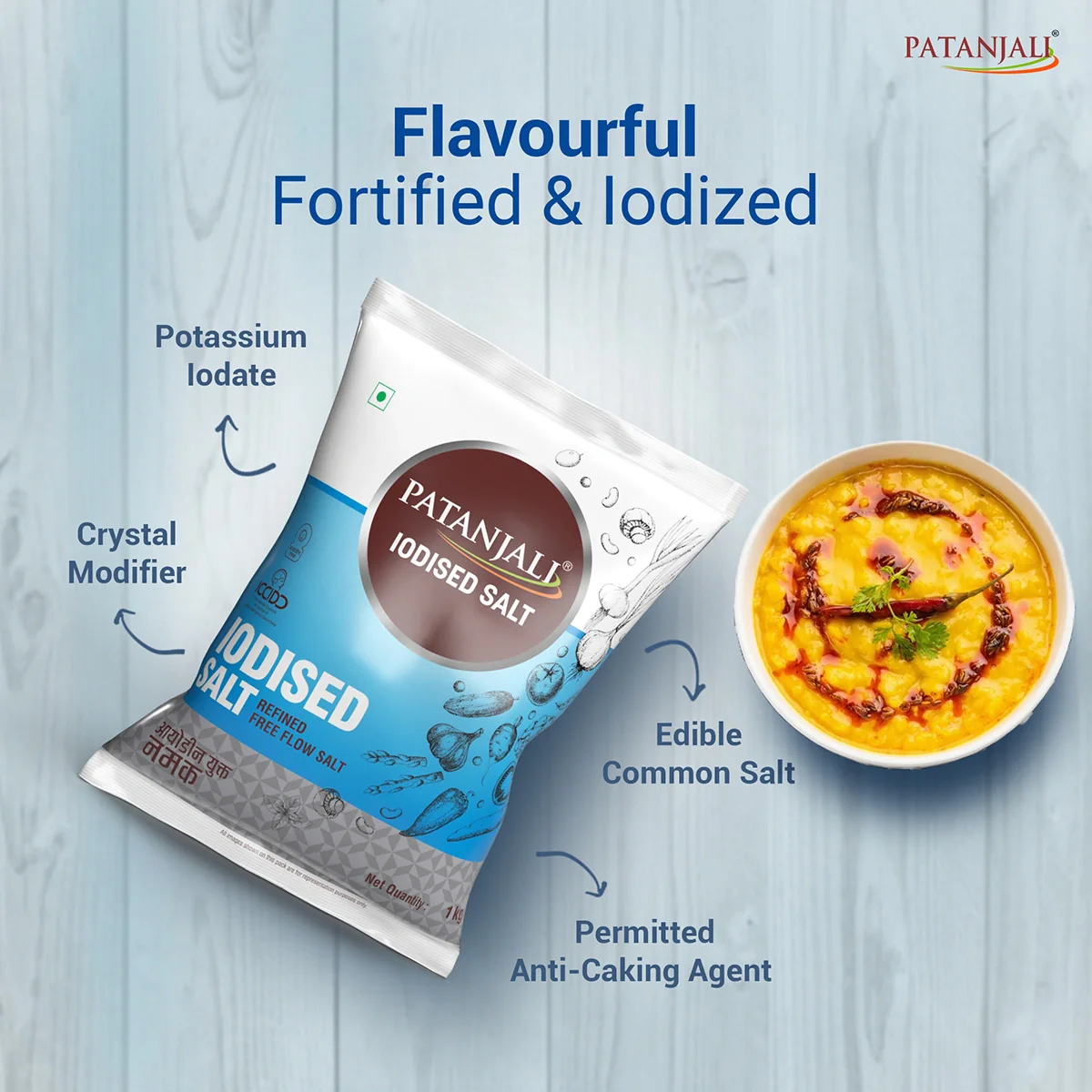 Patanjali Iodized Salt (Namak) 1kg - Image 4