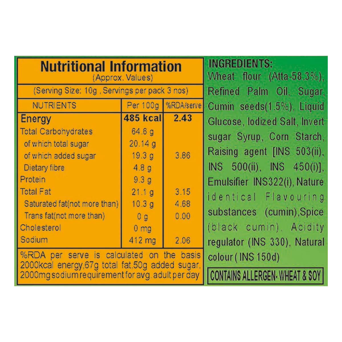 Patanjali Jeera Biscuit 35gm - Image 2