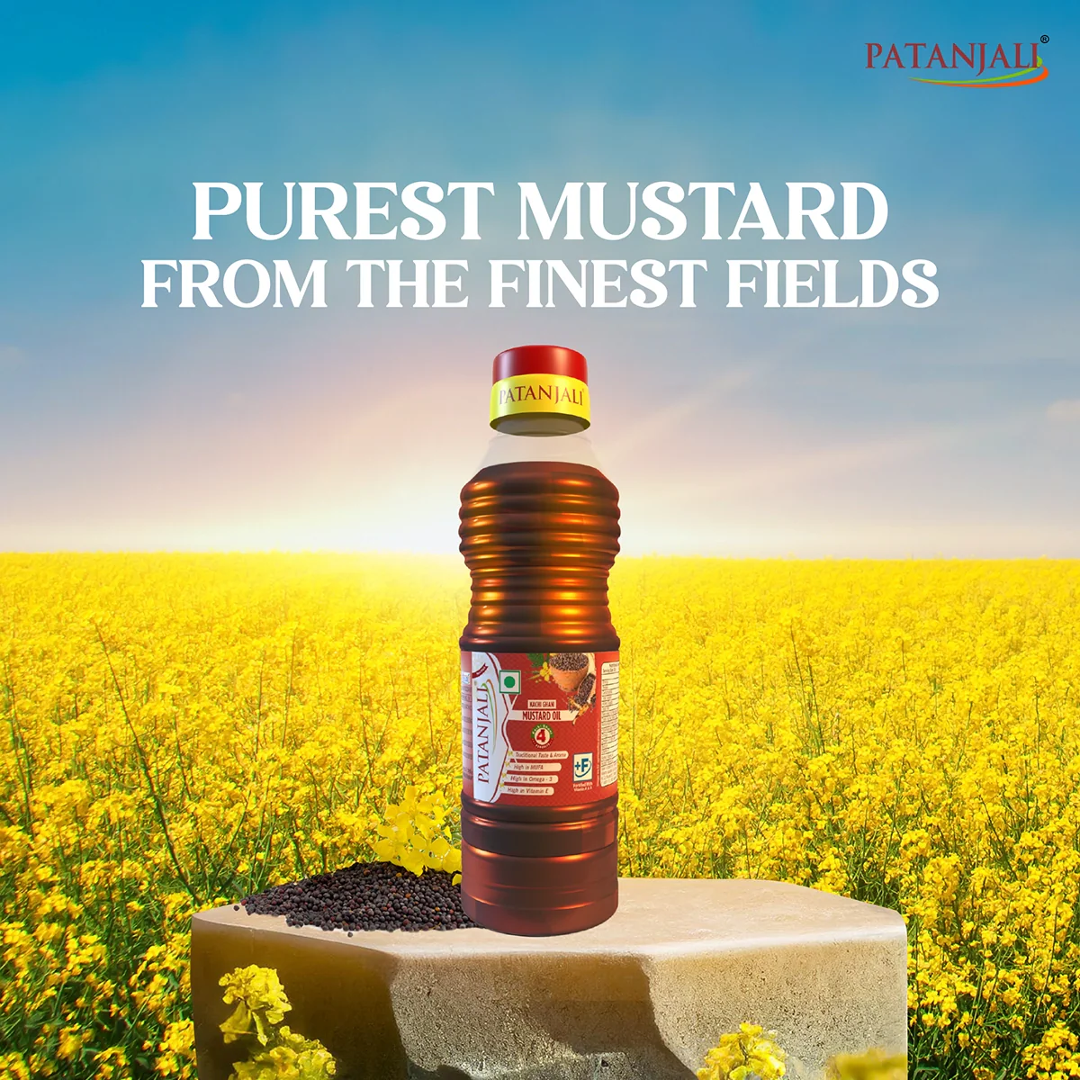 Patanjali Kachi Ghani Mustard Oil 200ml - Image 3