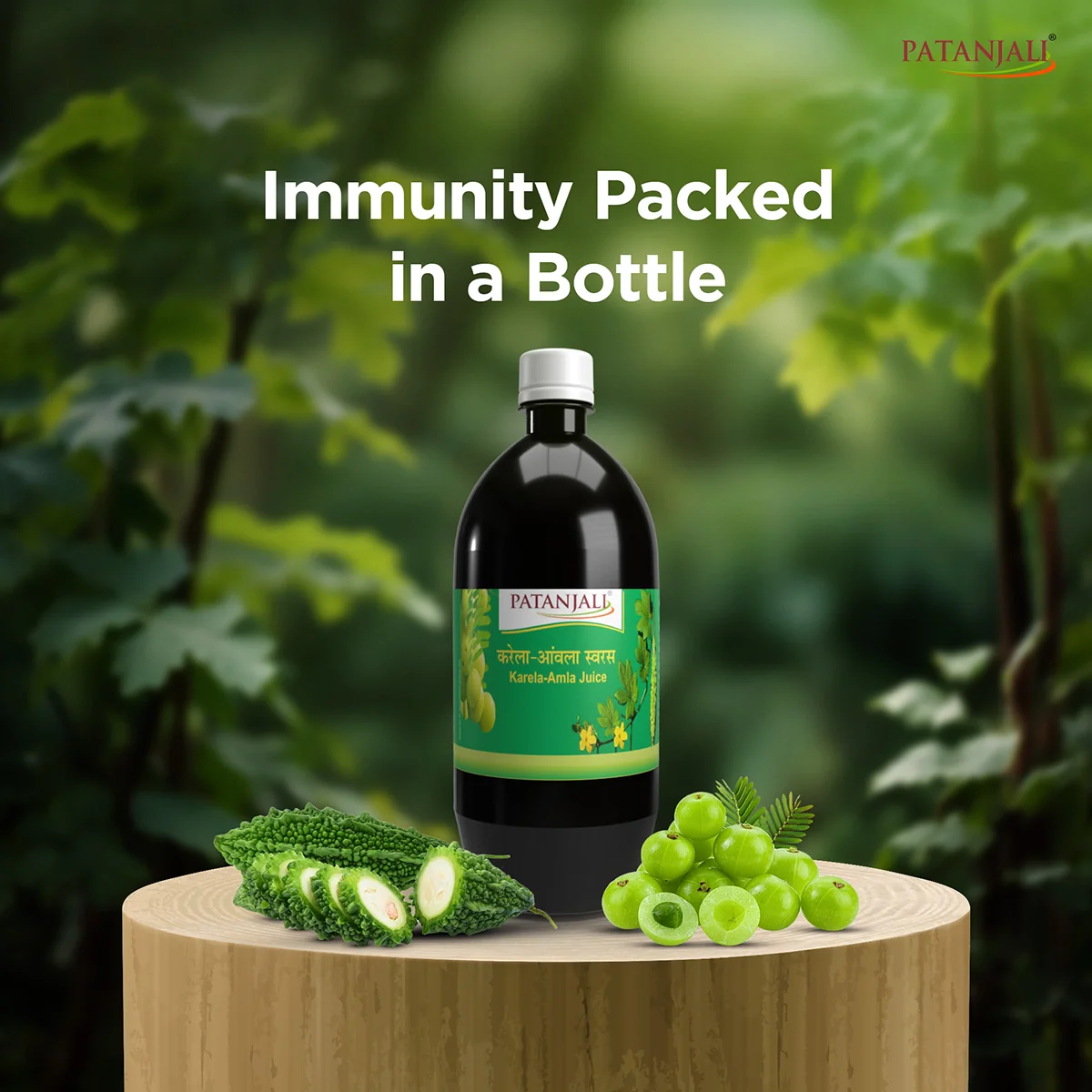 Patanjali Karela Amla Juice 500ml - Image 4
