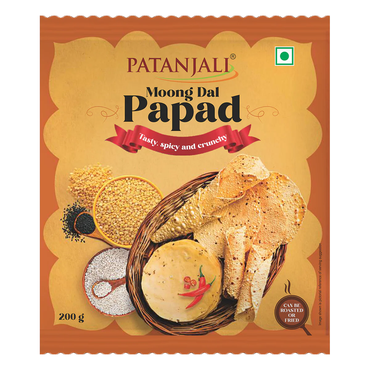 Patanjali Moong Dal Papad 200gm