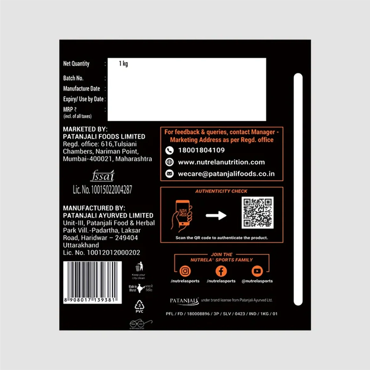 Patanjali Nutrela Sports Isoveda (Frevan-Ice) With Rich In Protein, 1kg - Image 4
