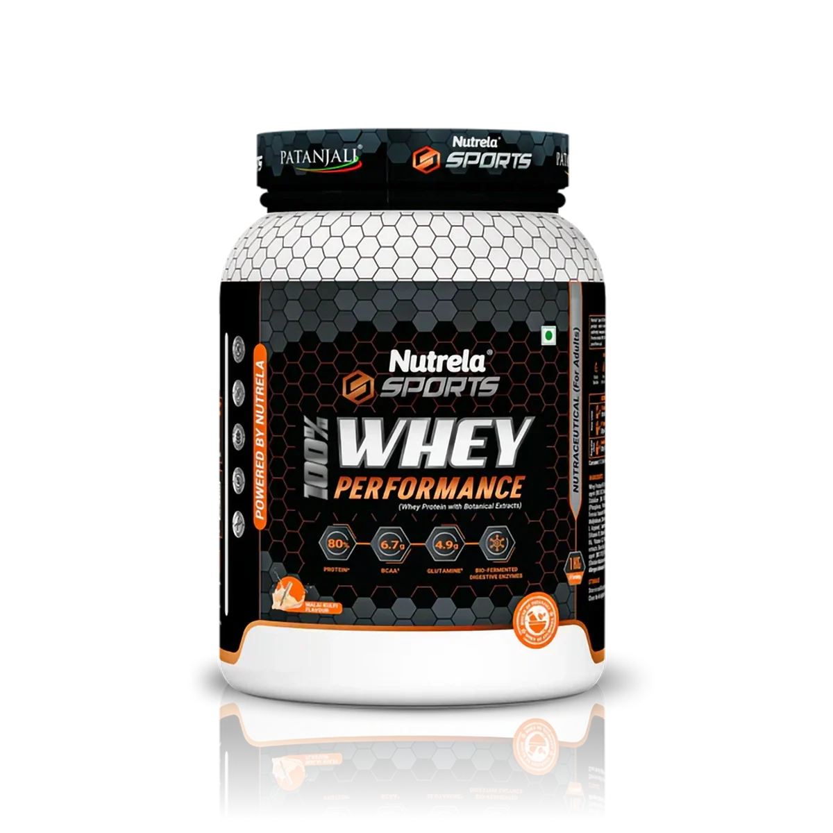 Patanjali Nutrela Sports Whey Performance (Malai- Kulfi), With Improved Stamina, 1kg