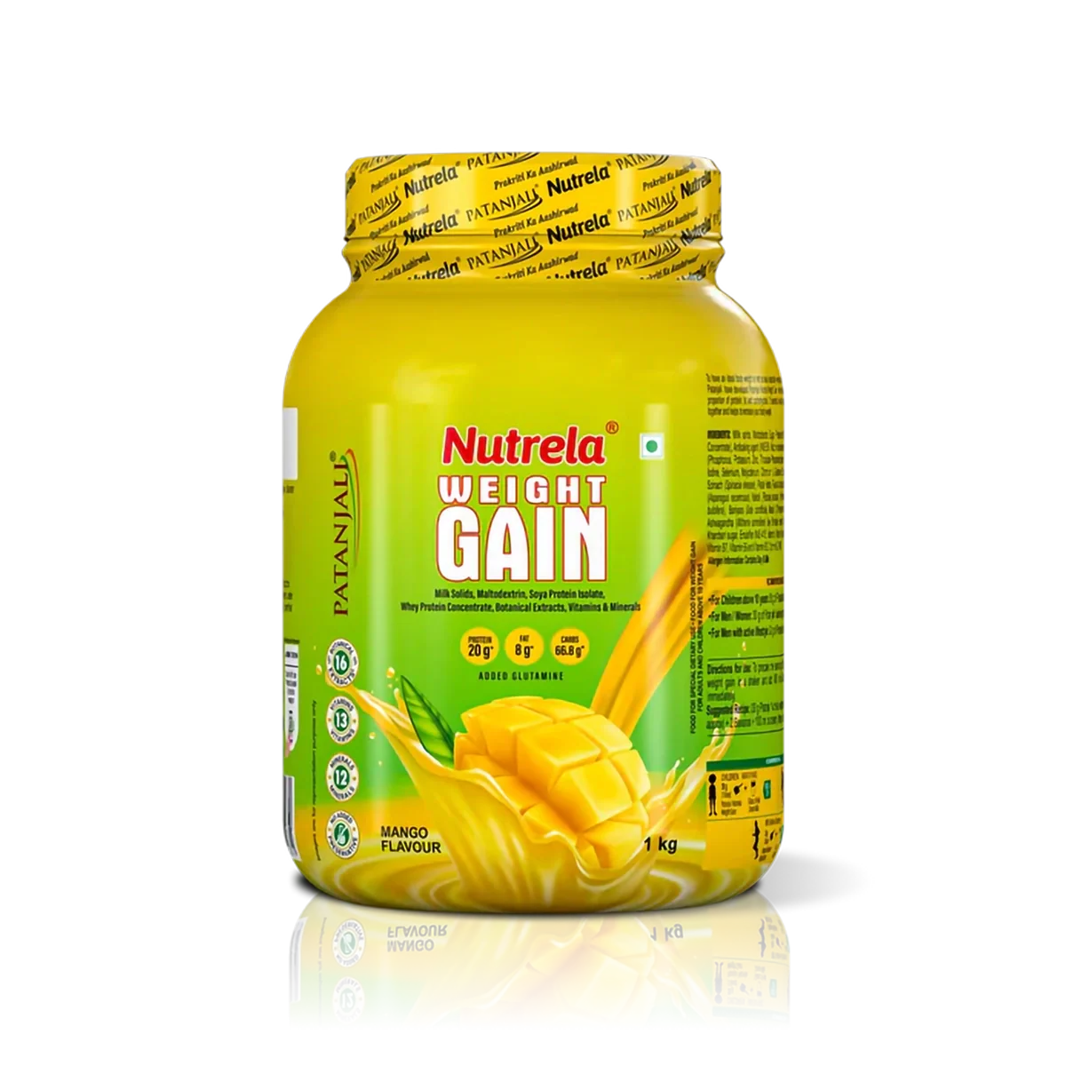 Patanjali Nutrela Weight Gain (Mango Flavour) With Balanced Nutrition For Healthy Weight Gain,1kg