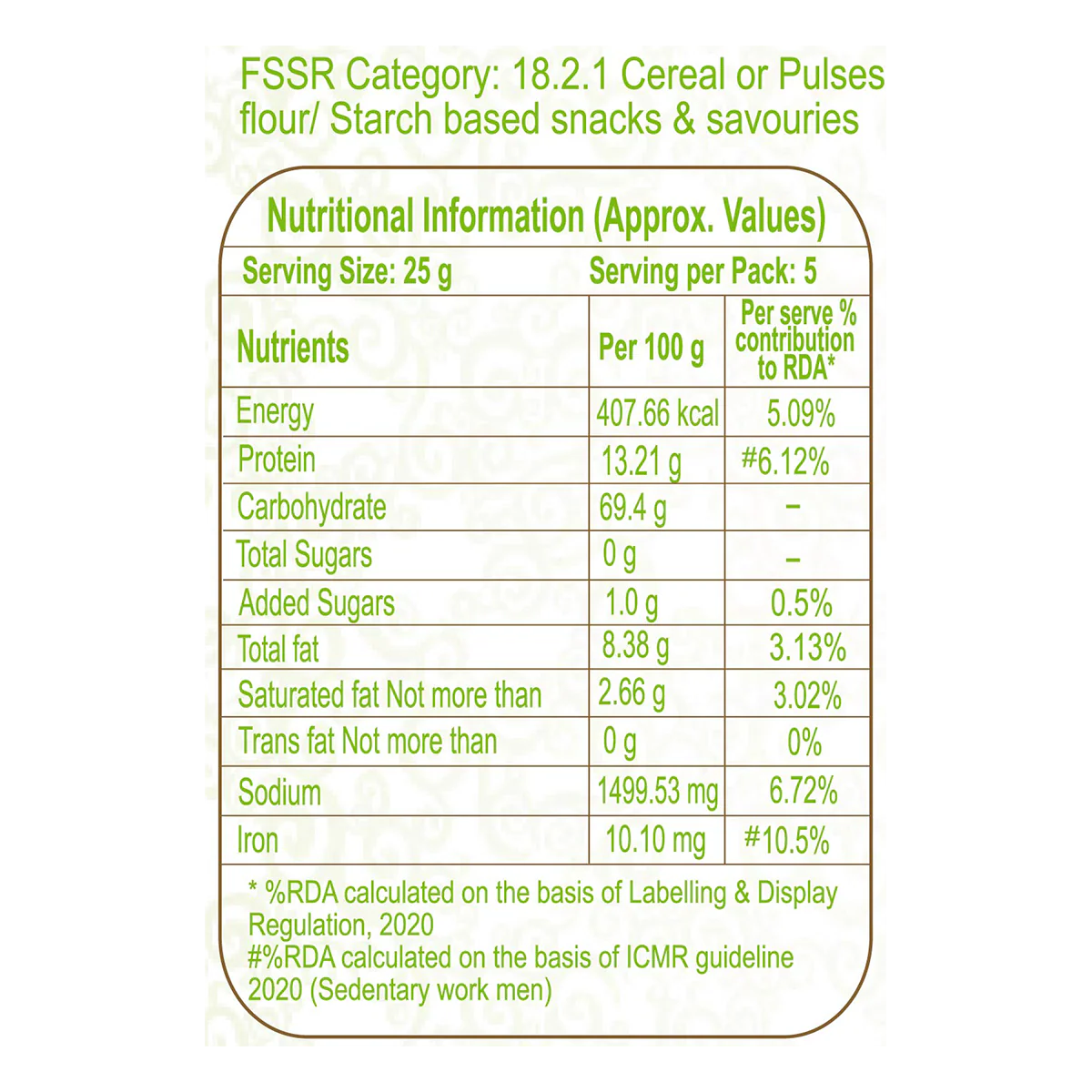 Patanjali Roasted Diet- Roasted Mix. Lime 125gm - Image 3