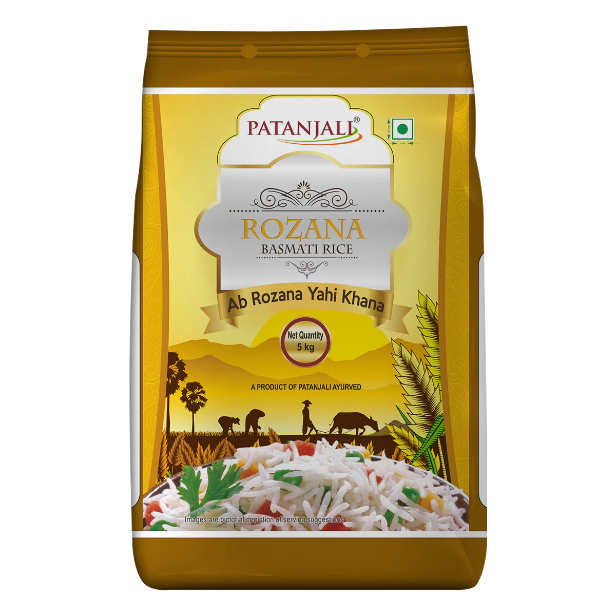 Patanjali Rozana Basmati Rice 5kg