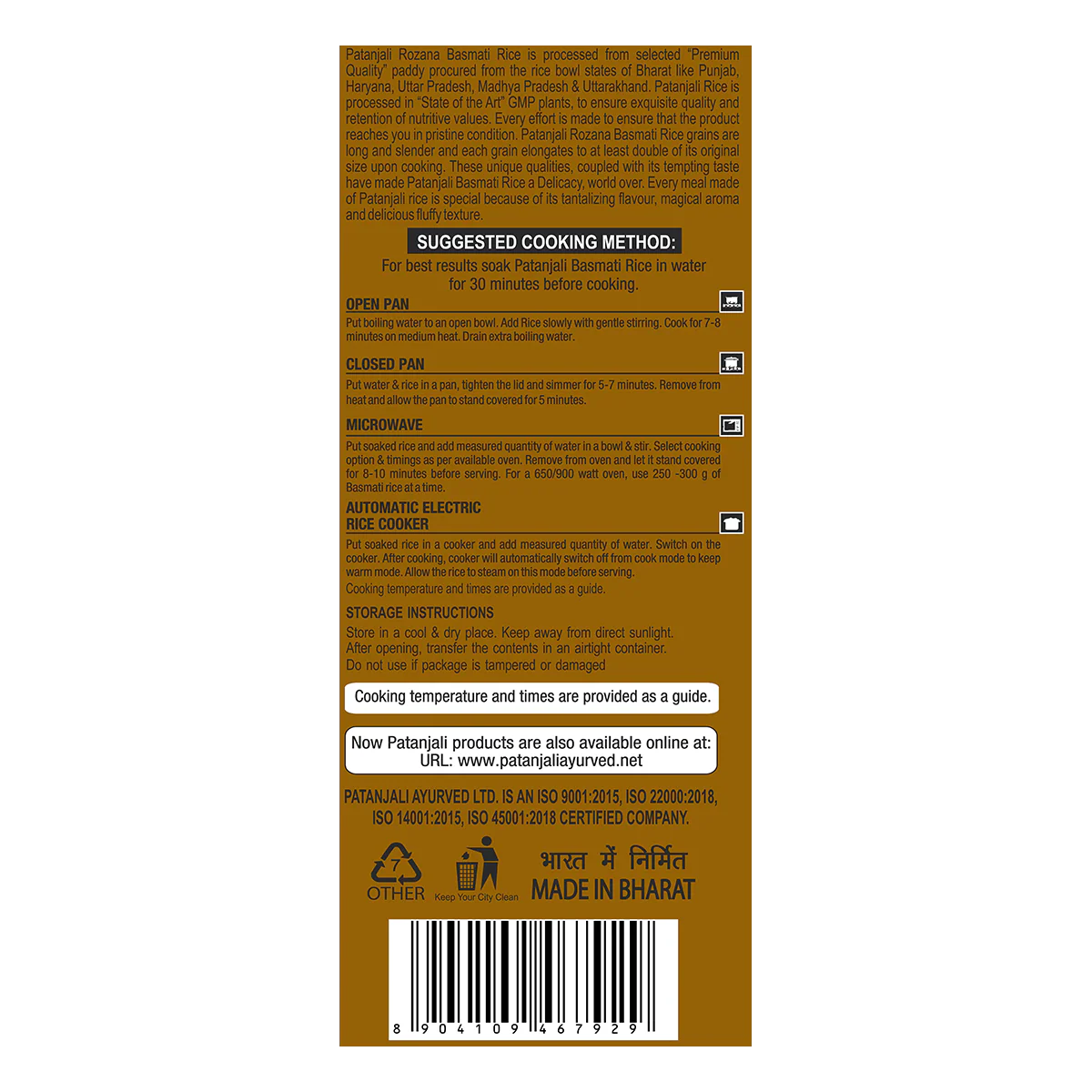 Patanjali Rozana Basmati Rice 5kg - Image 5