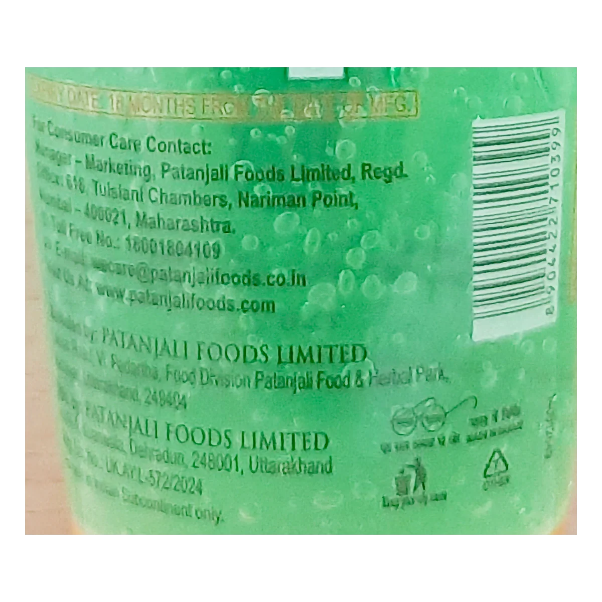 Patanjali Saundarya Aloe Vera Gel 150ml + Fresh Active Gel Toothpaste 45gm - Image 5
