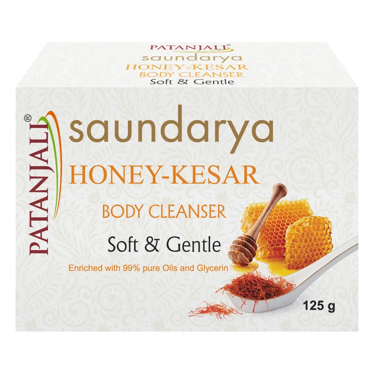 Patanjali Saundarya Honey, Kesar Body Cleanser, With Rejuvenates & Glorifies, 125gm