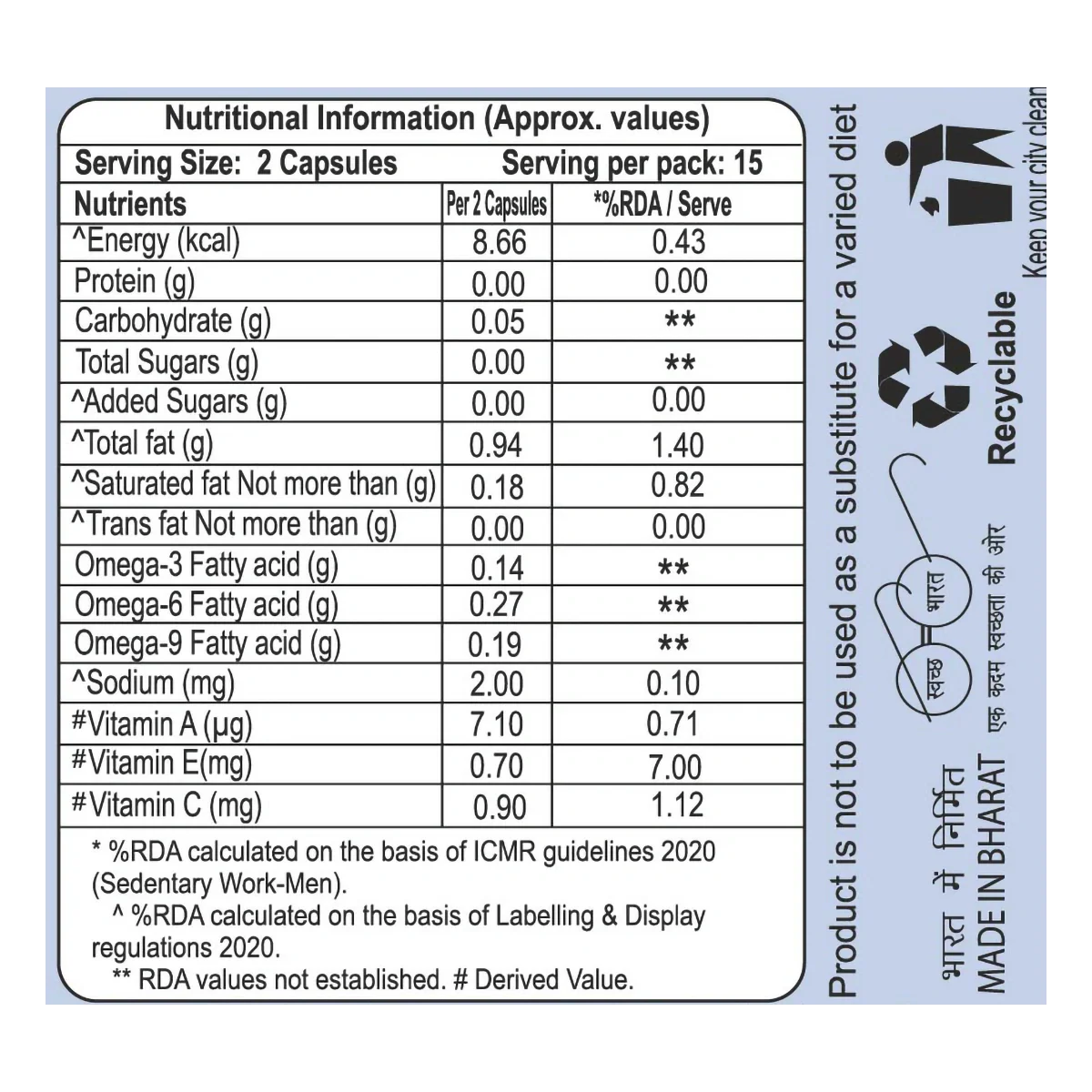 Patanjali Sea Buckthorn Capsule 15g 30 Capsule - Image 5