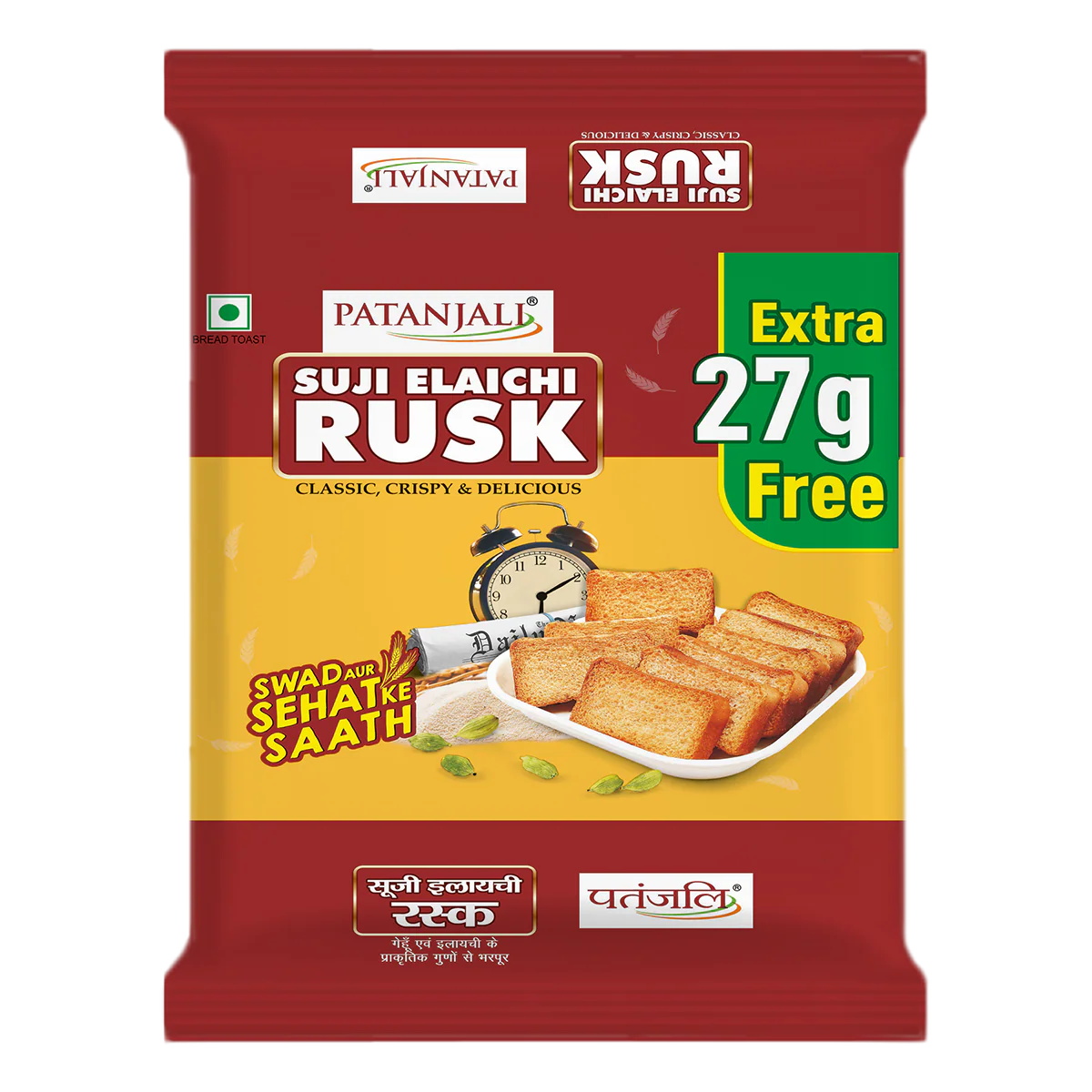 Patanjali Suji Elaichi Rusk 300gm
