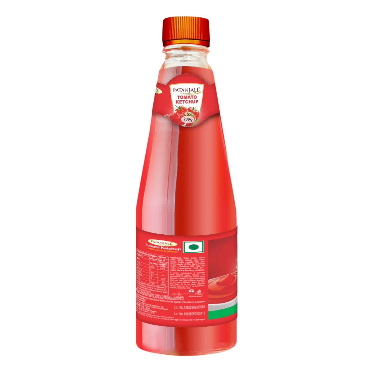 Patanjali Tomato Ketchup with Onion & Garlic 200gm - Image 2