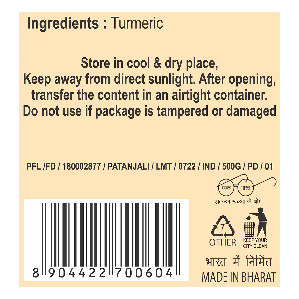 Patanjali Turmeric Powder 500gm - Image 3