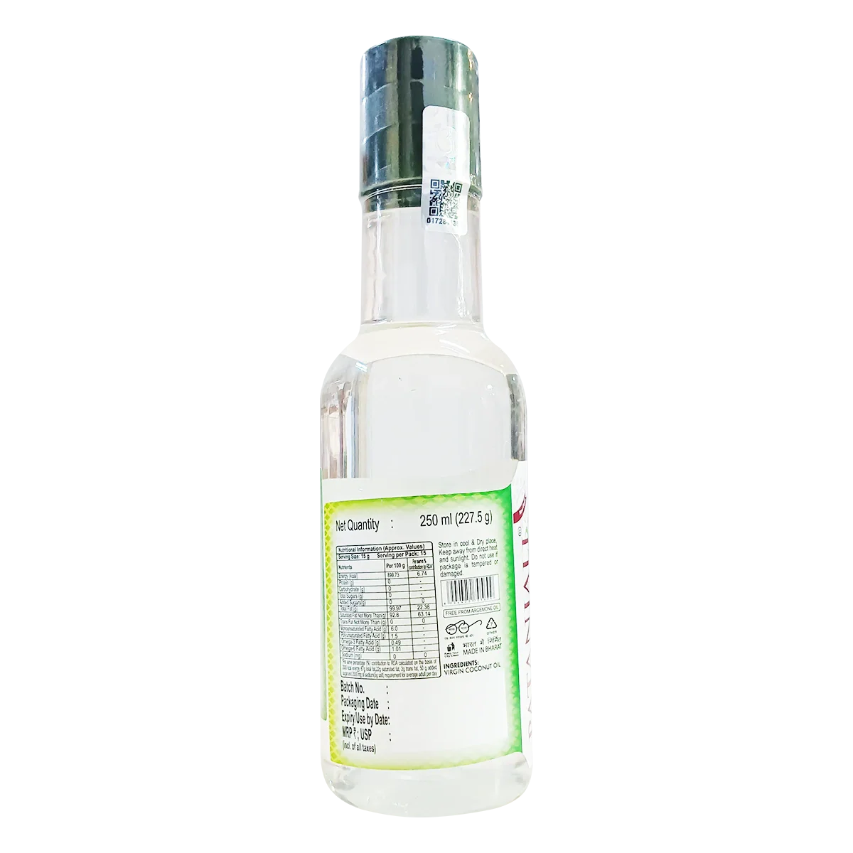 Patanjali Virgin Coconut Oil 250ml - Image 2