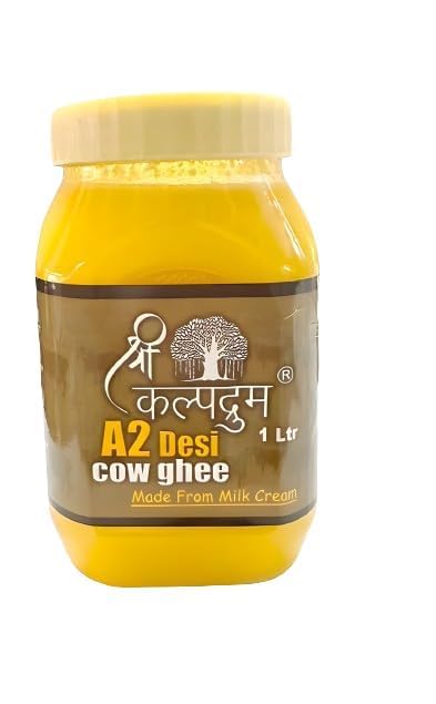 Premium A2 Desi Cow Ghee By Shree Kalpadruma | Pure Cow Ghee For Better Digestion & Immunity Good For Dishes | 2 Litre (1 Litr * 2) 67.6 | Jar Pack - Image 2