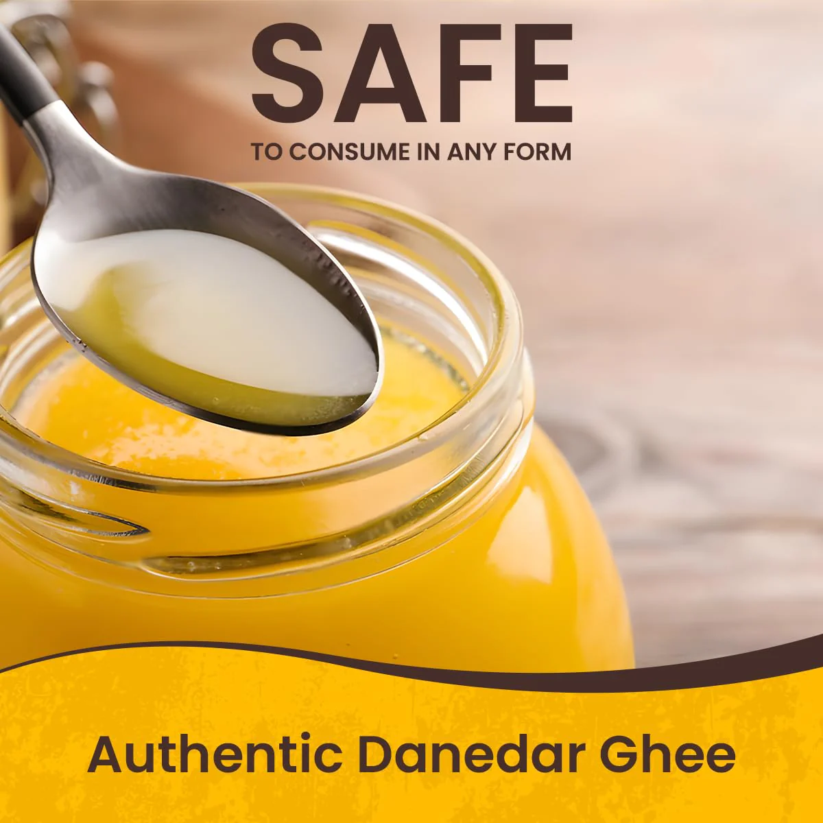 Premium A2 Gir Cow Ghee By Village Organica | Good Source Of Healthy Desi Cow Ghee Perfect For Body Joint Pain | (1 Litr) 33.8 Ounce | Jar Pack - Image 5